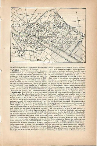 LAMINA ESPASA 9673: Plano de Bagdad Irak