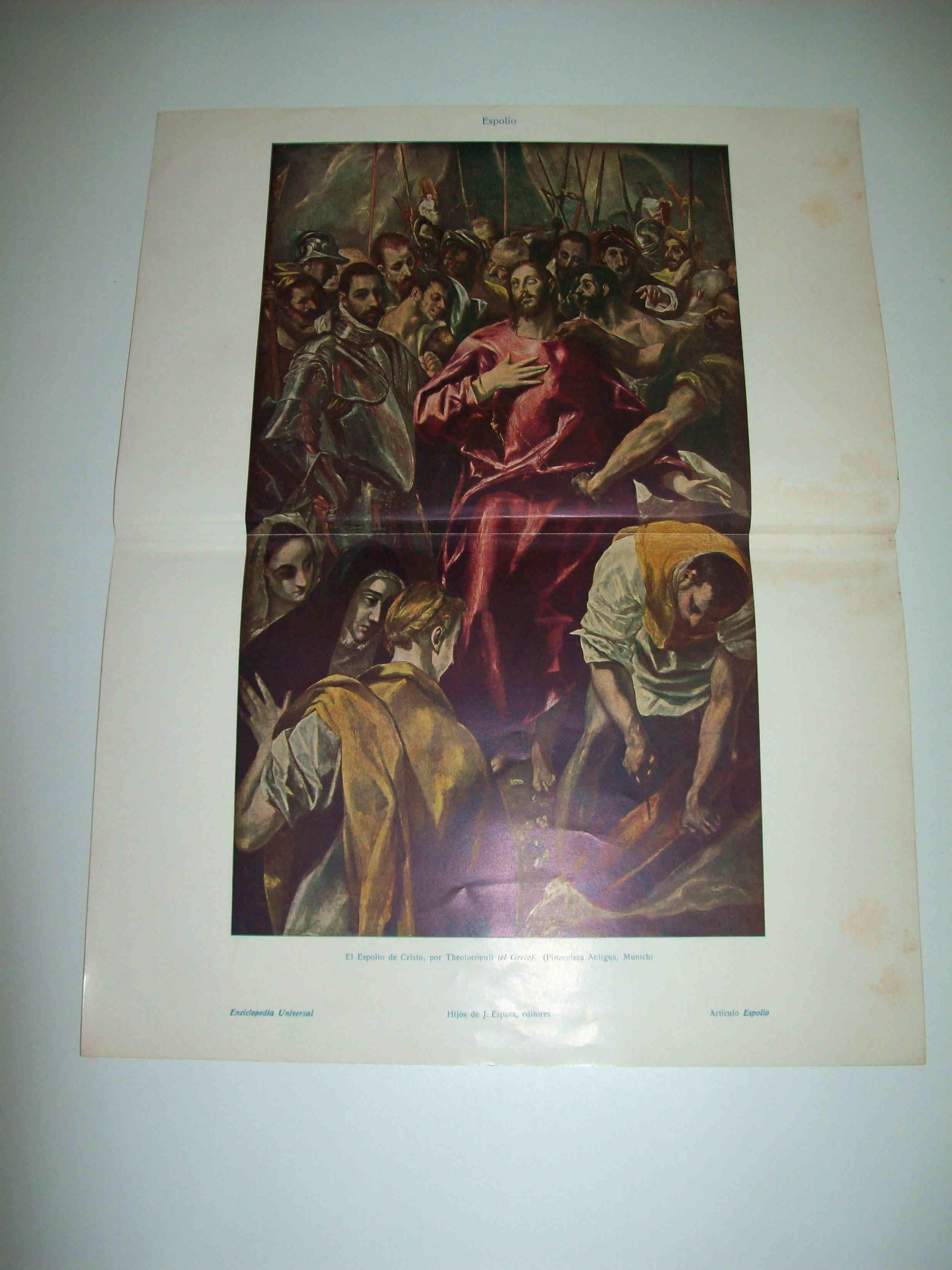 LAMINA ESPASA 7851: El espolio de Cristo por El Greco