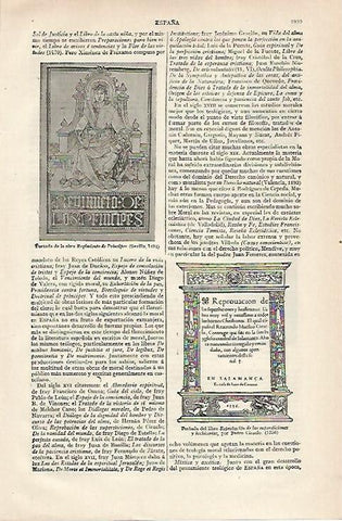 LAMINA ESPASA 19991: Portada de Regimiento de Principes de 1494