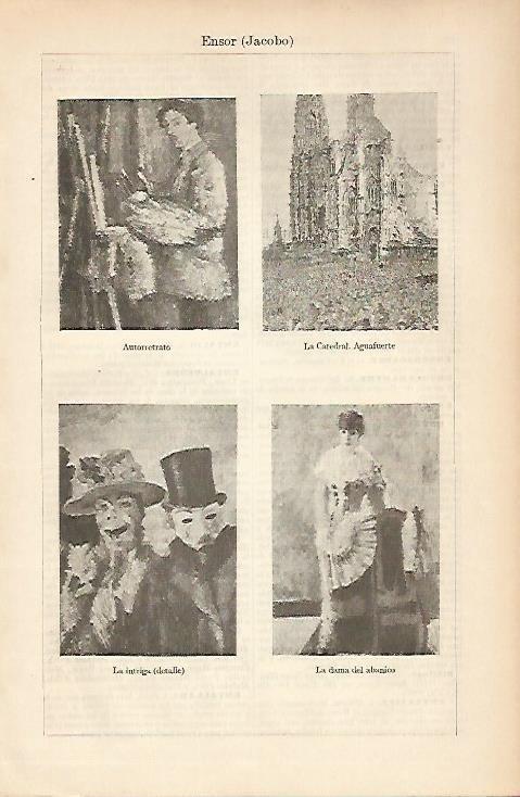 LAMINA ESPASA 5441: Obras de J. Ensor