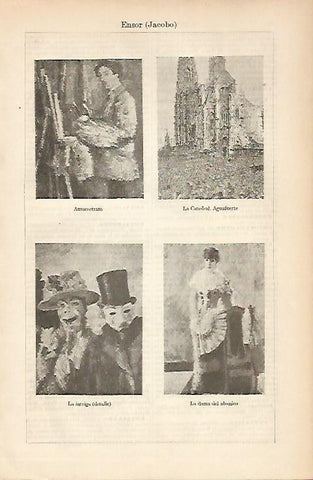 LAMINA ESPASA 5441: Obras de J. Ensor