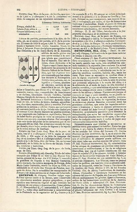 LAMINA ESPASA 16371: Escudo de Estepa Sevilla