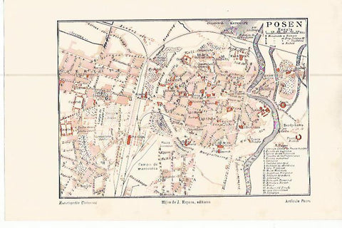 LAMINA ESPASA 10589: Plano de PosenPolonia