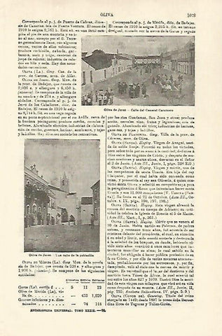 LAMINA ESPASA 21372: Calle General Carnicero en Oliva de Jerez