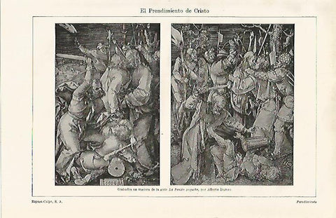 LAMINA ESPASA 16727: El prendimiento de Cristo