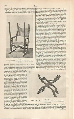 LAMINA ESPASA 2580: Silla portatil de Carlos V