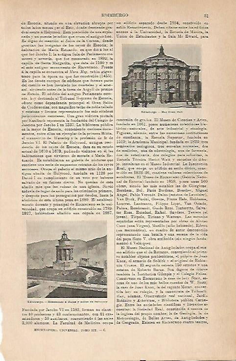 LAMINA ESPASA 6744: Mac Evan Hall en Edimburgo
