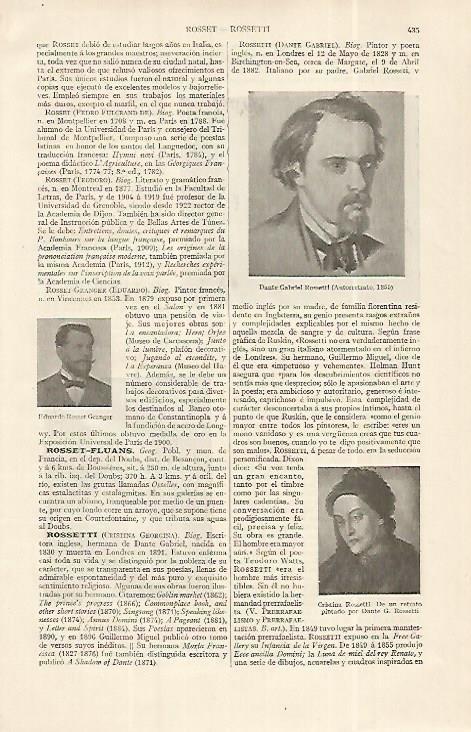 LAMINA ESPASA 19269: Autorretrato de Rosetti