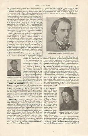 LAMINA ESPASA 19269: Autorretrato de Rosetti