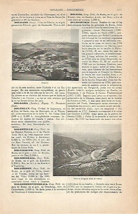 LAMINA ESPASA 3098: Valle de Dolgelly - PAIS DE GALES
