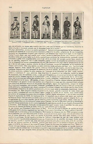 LAMINA ESPASA 4250: Uniformes de Capitan