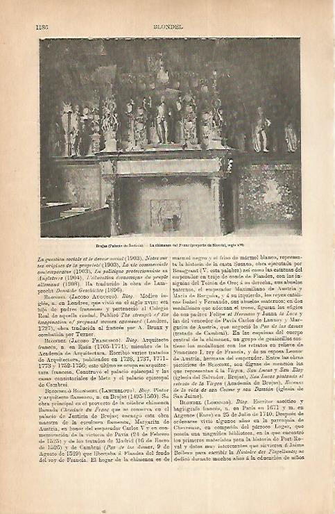 LAMINA ESPASA 22319: Palacio de Justicia de Brujas