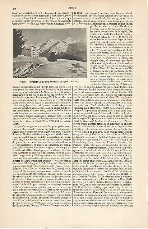 LAMINA ESPASA 22746: Instituto femenino en Suiza