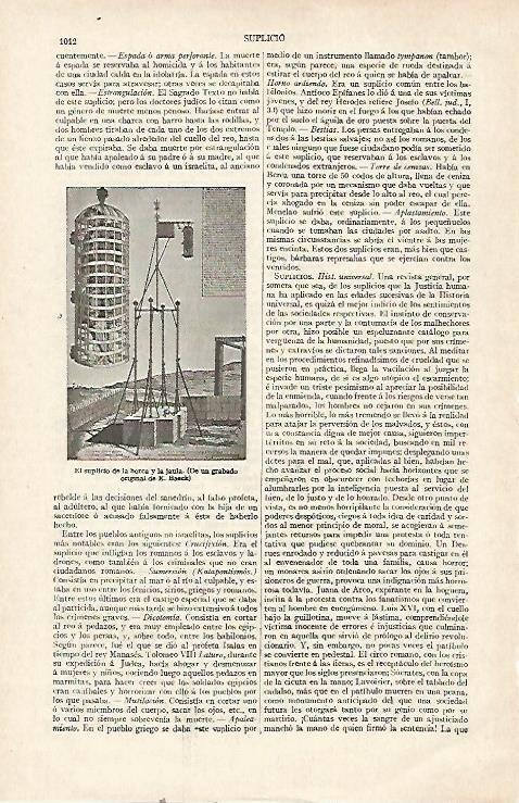 LAMINA ESPASA 22778: El suplicio de la horca y la jaula