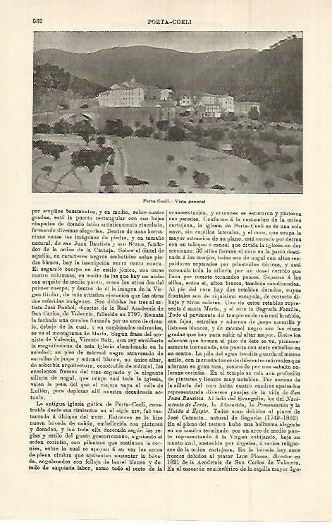 LAMINA ESPASA 15286: Vista de Porta Coeli