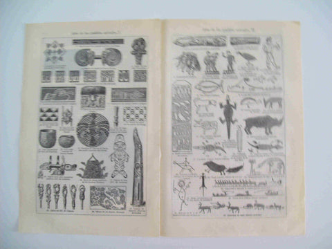 LAMINA ESPASA 23279: Arte de los pueblos primitivos