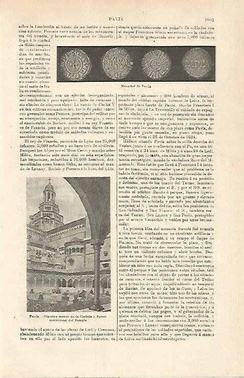 LAMINA ESPASA 23851: Monedas de Pavia