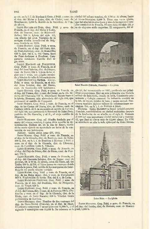 LAMINA ESPASA 17198:Plaza de Saint Macaire
