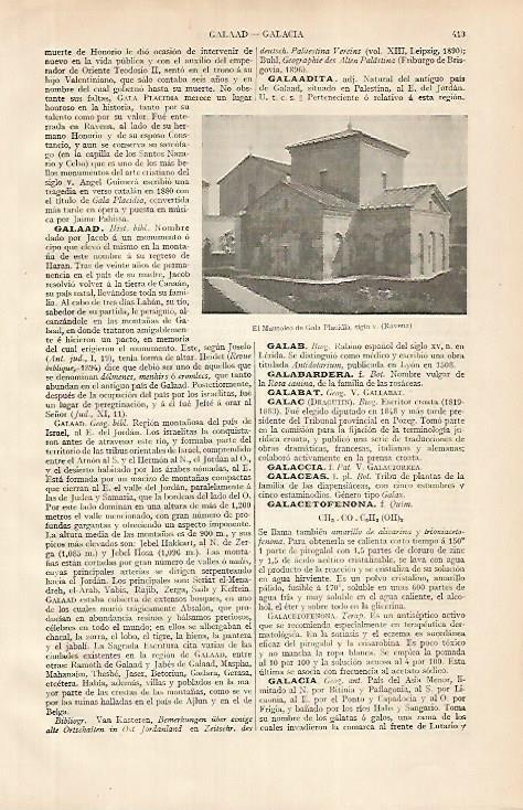 LAMINA ESPASA 24789: Mausoleo de Gala Patricia en Padua