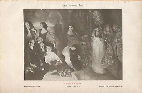 LAMINA ESPASA 25055: La ofrenda de la cosecha por Jose Cruz Herrera