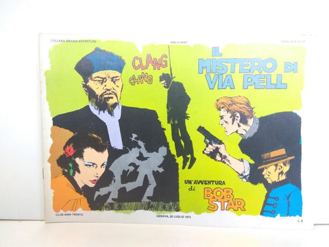 SERIE BOB STAR (RED BARRY), Numero 08: Il Misterio di Via Pell (Collana Grandi Aventura 1975)