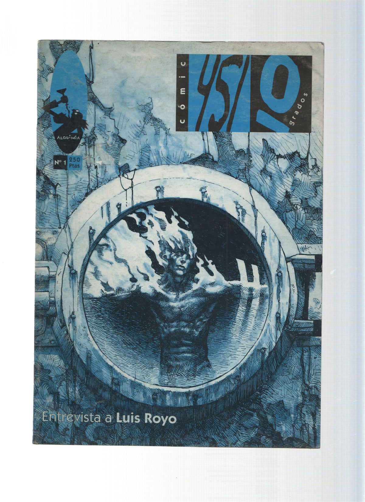 Fanzine/Revista: Comic 451 Grados, Numero 01: Entrevista a Luis Royo 