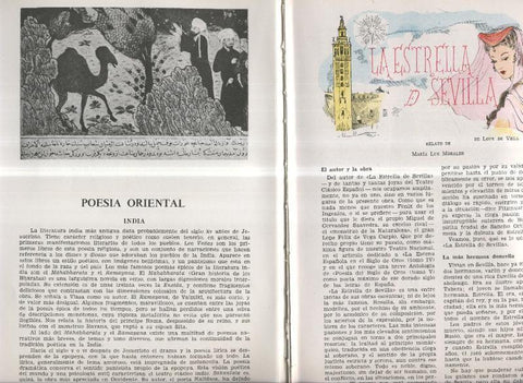 La estrella de Sevilla, relato de Maria Luiz Morales y Poesia oriental 