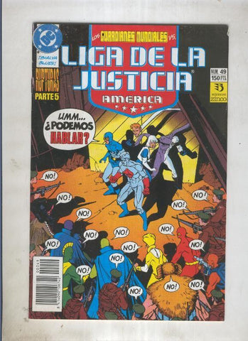 Liga de la Justicia America numero 49 (numerado 2 en trasera)