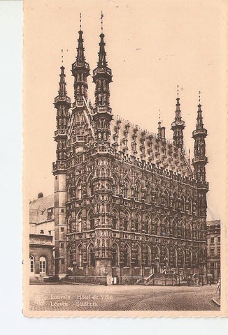 Postal 026378 : Hotel de Ville Louvain. Leuven Stadhuis