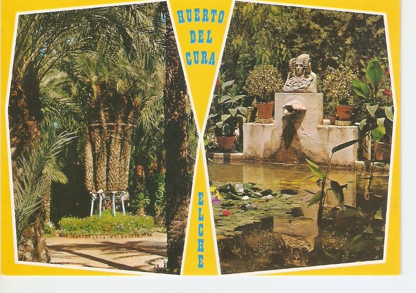 Postal 029510 : Elche Huerto del Cura. La Palmera Imperial y el Tocador de la Dama de Elche