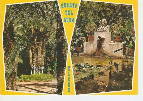 Postal 029510 : Elche Huerto del Cura. La Palmera Imperial y el Tocador de la Dama de Elche