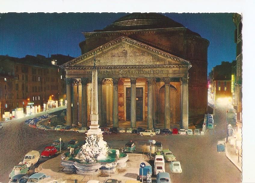 Postal 033876 : Roma ni notte. Le Pantheon