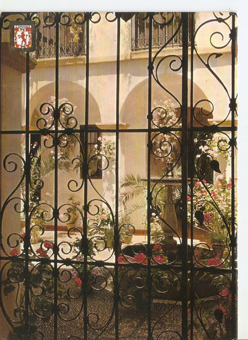 Postal 038694 : Cordoba. Patio cordobes y cancela artistica