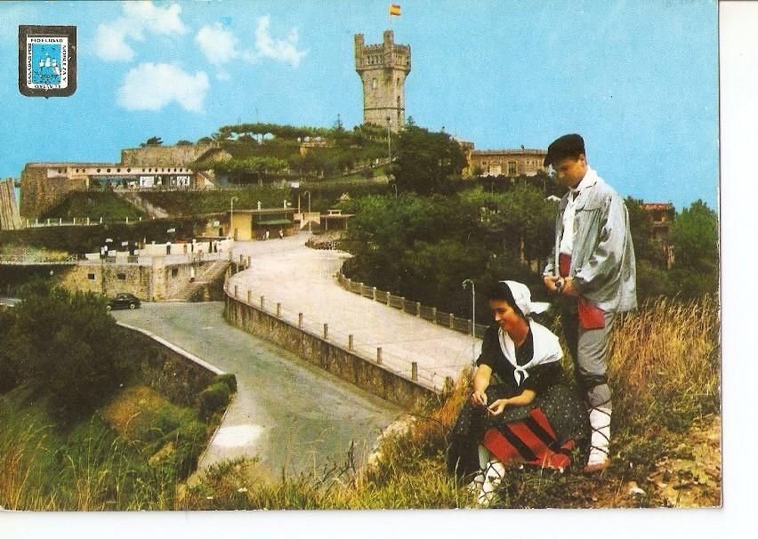 Postal 040603 : San Sebastian. Monte Igueldo y pareja tipica
