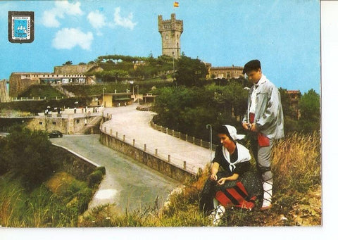 Postal 040603 : San Sebastian. Monte Igueldo y pareja tipica