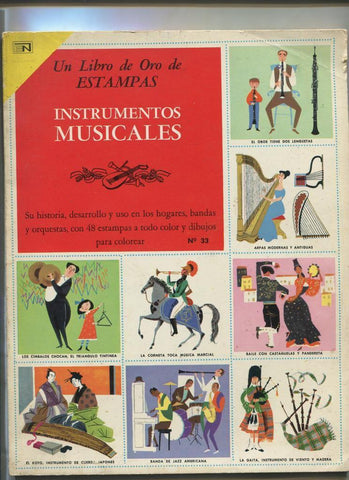 Album cromos: Un libro de oro de estampas. Instrumentos musicales