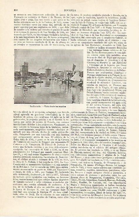 LAMINA ESPASA 13996: Muelles de La Rochela