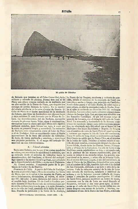 LAMINA ESPASA 15518: El peñon de Gibraltar