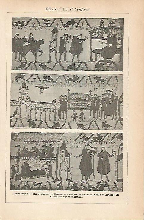 LAMINA ESPASA 6751: Tapiz de Bayeux. Escenas de la vida de Eduardo III el Confesor
