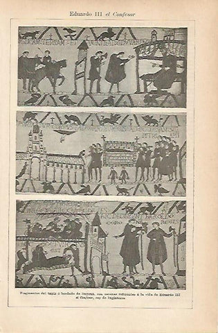 LAMINA ESPASA 6751: Tapiz de Bayeux. Escenas de la vida de Eduardo III el Confesor