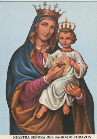 Postal 012863: Virgen Nuestra Señora del Corazon Sagrado
