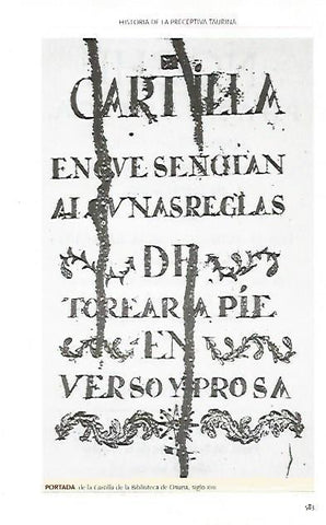 LAMINA COSSIO 50009: Portada de la Cartilla de la Biblioteca de Osuna