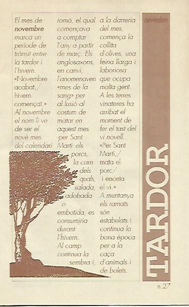 LIBRITO 7025: Tardor. Novembre. Numero 27