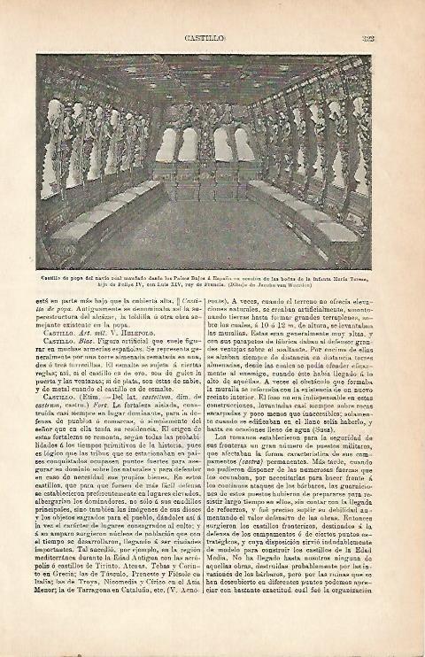 LAMINA ESPASA 3034: Castillo de popa del navio para la boda de Maria Teresa con Luis XIV de Francia