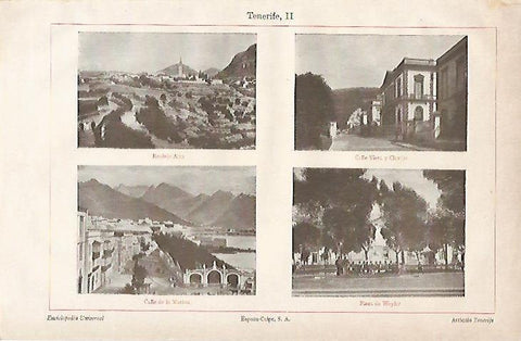 LAMINA ESPASA 2745: Panoramicas de Tenerife