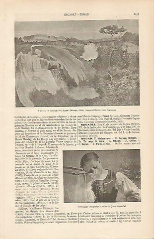LAMINA ESPASA 19666: El amor en la fuente del Amor por Segantini