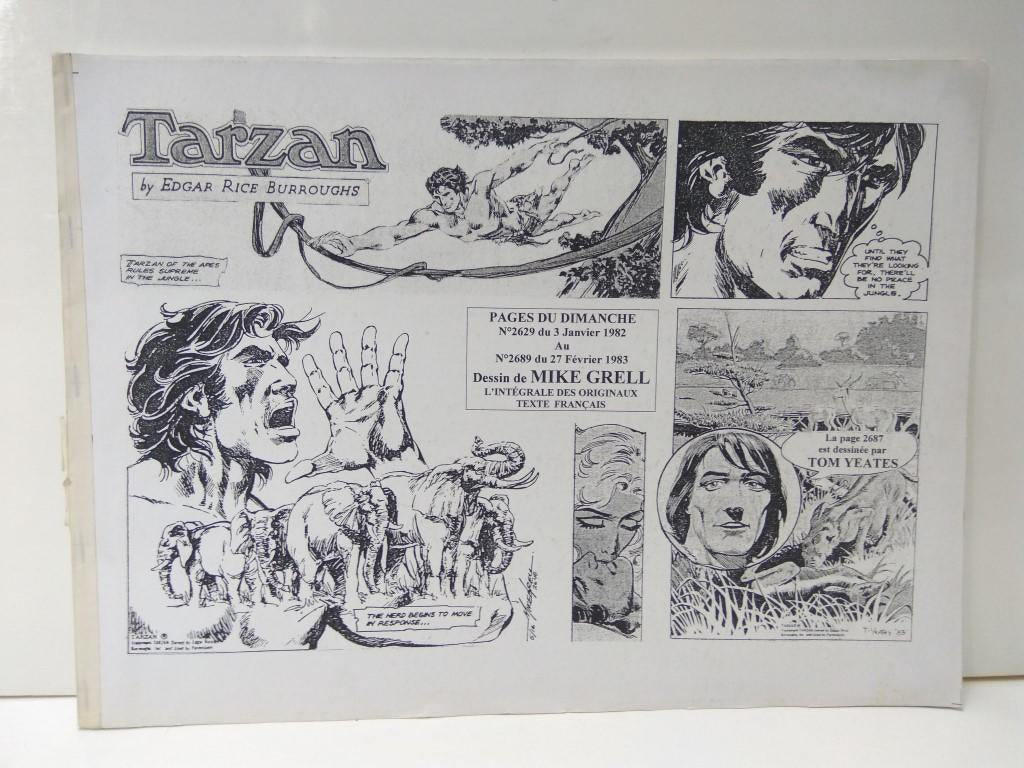 TARZAN, Pages Du Dimanche (MIKE GRELL), Pages Du Dimanche: 03-01-1982 al 27-02-1983.