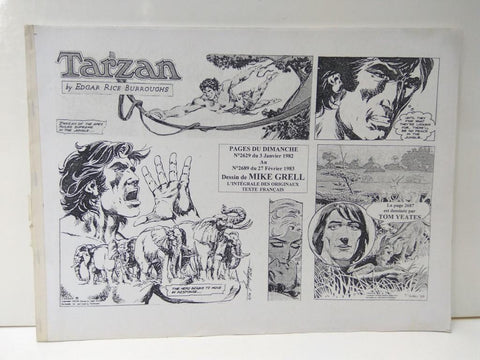 TARZAN, Pages Du Dimanche (MIKE GRELL), Pages Du Dimanche: 03-01-1982 al 27-02-1983.