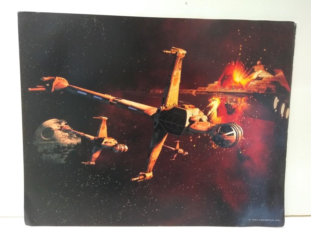 Movie-Card: STAR WARS, Numero 06: B-Wings in Attack Formation at the Battle of Endor (Lucas Film 1994)