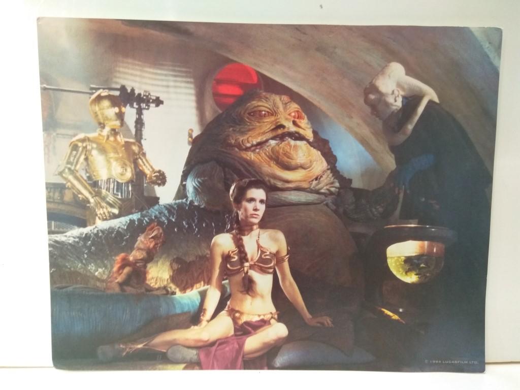 Movie-Card: STAR WARS, Numero 07: Slavegirl Leia in Jabba's Throne Room (Lucas Film 1994)